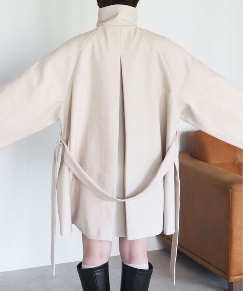 tiptop(ティップトップ)の「ファーティペット付ミドル丈トレンチコート(トレンチコート・レディース・アイボリー/ブラック/チャコールグレー/ダークブラウン・FREE)」の20枚目の写真