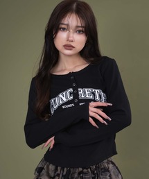 dispark | DISPARK/【25年秋冬新作】キーネックロゴトップ(Tシャツ/カットソー)