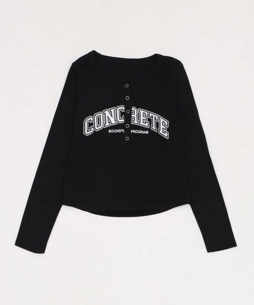 dispark（ディスパーク）の「DISPARK/キーネックロゴトップ（Tシャツ/カットソー・レディース・ブラック/チャコールグレー・FREE）」の10枚目の写真