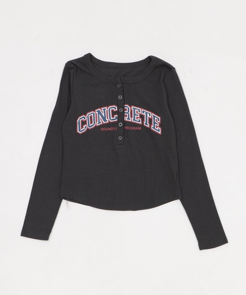 dispark（ディスパーク）の「DISPARK/キーネックロゴトップ（Tシャツ/カットソー・レディース・ブラック/チャコールグレー・FREE）」の11枚目の写真