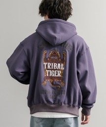 KRIFF MAYER | KRIFF MAYER クリフメイヤー オーバーサイズスーベニア刺繍裏起毛長袖フルジップパーカー 2515109(パーカー)