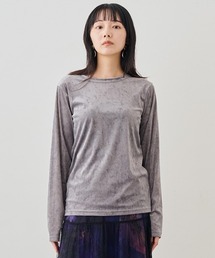 MEDE19F クラッシュべロア調しなやかトップス