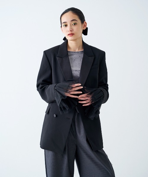MEDE19F（メデジュウキュウ）の「ＭＥＤＥ１９Ｆ　クラッシュべロア調しなやかトップス（Tシャツ/カットソー・レディース・グレー/ベージュ/ホワイト・M/L/LL）」の6枚目の写真