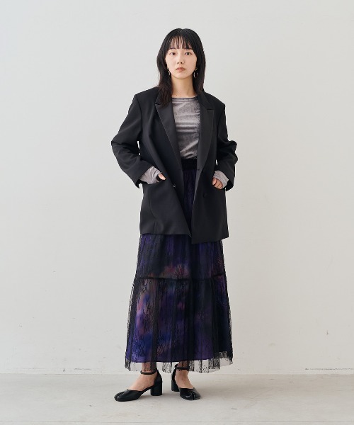 MEDE19F（メデジュウキュウ）の「ＭＥＤＥ１９Ｆ　クラッシュべロア調しなやかトップス（Tシャツ/カットソー・レディース・グレー/ベージュ/ホワイト・M/L/LL）」の11枚目の写真
