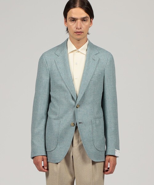 Gabo(ガボ)の「GABO ウール シングルブレステッド2Bジャケット(テーラードジャケット・メンズ・ブルー/レッド系その他・48)」の4枚目の写真