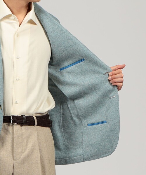 Gabo(ガボ)の「GABO ウール シングルブレステッド2Bジャケット(テーラードジャケット・メンズ・ブルー/レッド系その他・48)」の7枚目の写真