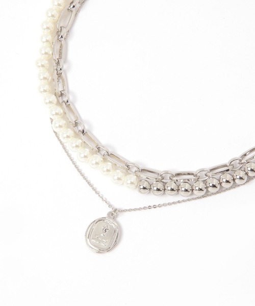 studio CLIP(スタディオクリップ)の「3セットパールレイヤーネックレス(ネックレス・レディース・その他1/その他2・FREE)」の2枚目の写真