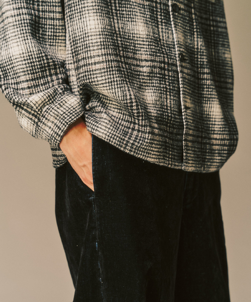 417 EDIFICE（フォーワンセブンエディフィス）の「ベロアデニム フレアワークパンツ（スラックス・メンズ・ブラック/ブラウン・SMALL/MEDIUM/LARGE）」の10枚目の写真