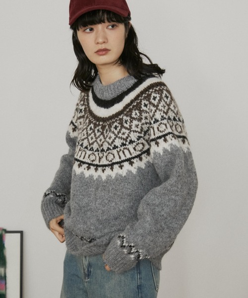 ノルディックルーズニット（ニット/セーター）｜MERLOT（メルロー）の