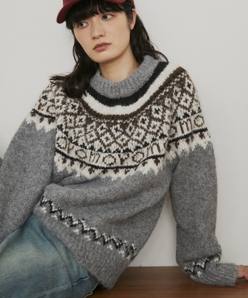 ノルディックルーズニット（ニット/セーター）｜MERLOT（メルロー）の