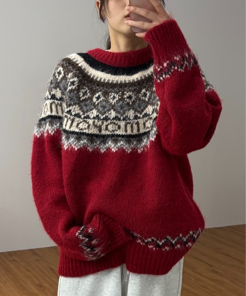 ノルディックルーズニット（ニット/セーター）｜MERLOT（メルロー）の