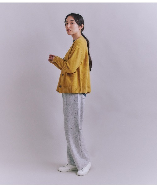 SIPULI(シプリ)の「Colorful Melange 配色ポケットニットカーディガン(ニット/セーター・レディース・イエロー/ダークブラウン/グレイッシュベージュ・2)」の22枚目の写真