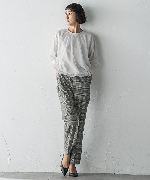 セール】【WEB限定】'すっきり快適な履き心地'テーパードパンツ≪洗濯