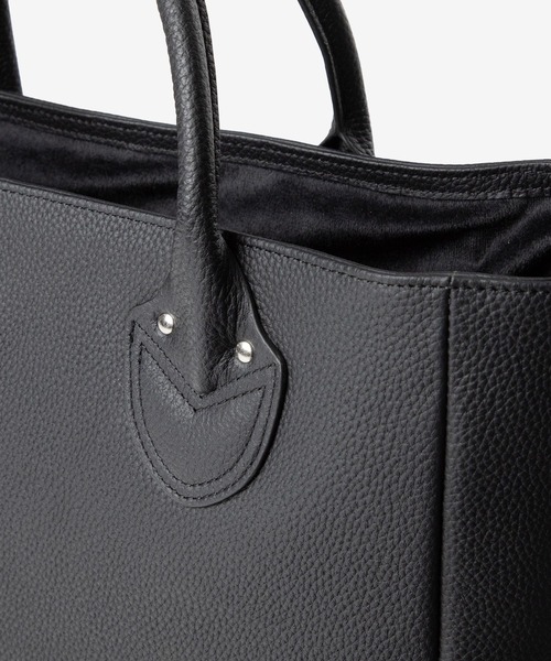 GUIONNET（ギオネ）の「【万能Sサイズ】撥水レザー ハンドバッグ 本革 600g軽量 ギオネ（トートバッグ・レディース・ブラック・FREE）」の17枚目の写真