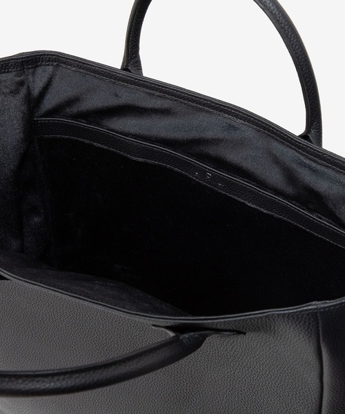 GUIONNET（ギオネ）の「【万能Sサイズ】撥水レザー ハンドバッグ 本革 600g軽量 ギオネ（トートバッグ・レディース・ブラック・FREE）」の18枚目の写真