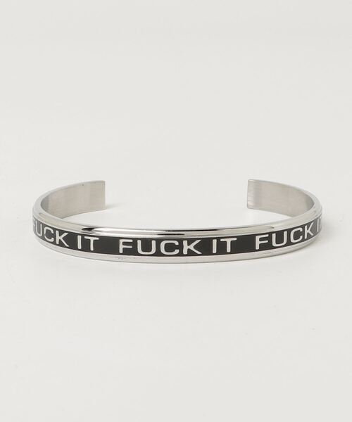 HUF(ハフ)の「HUF MONO BRACELET ハフ モノ メッセージ ブレスレット(ブレスレット・メンズ・シルバー系・FREE)」の9枚目の写真