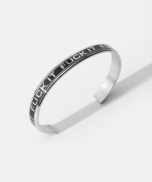 HUF(ハフ)の「HUF MONO BRACELET ハフ モノ メッセージ ブレスレット(ブレスレット・メンズ・シルバー系・FREE)」の10枚目の写真