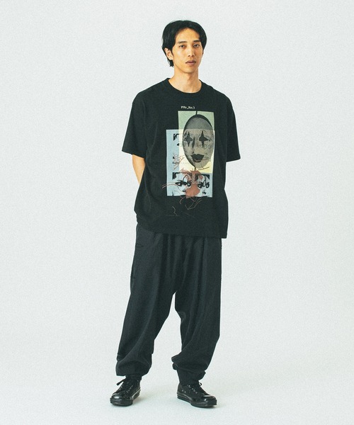 LOOSE JOINTS(ルーズジョインツ)の「LOOSEJOINTS MISHA HOLLENBACH-WHAT DID YOU DO AT THE FOUNTAIN S/S TEE LS25JS001MH(Tシャツ/カットソー・メンズ・ブラック・M/L)」の4枚目の写真