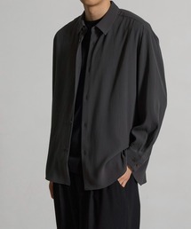 【CITY TOKYO/シティートーキョー】Striped crepe リラックスシャツ