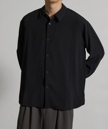 【CITY TOKYO/シティートーキョー】Striped crepe リラックスシャツ