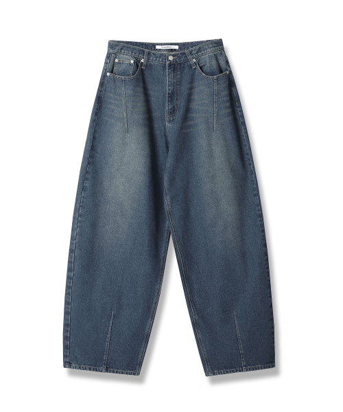 AVANDRESS（アバンドレス ）の「Bias Pintuck Denim Pants GREEN（デニムパンツ・レディース・グリーン・LARGE/MEDIUM/SMALL/X-SMALL/XX-SMALL）」の4枚目の写真