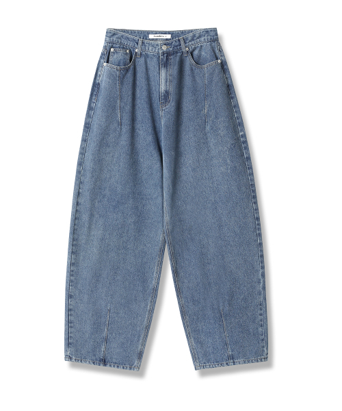 AVANDRESS（アバンドレス ）の「Bias Pintuck Denim Pants GREEN（デニムパンツ・レディース・グリーン・LARGE/MEDIUM/SMALL/X-SMALL/XX-SMALL）」の5枚目の写真