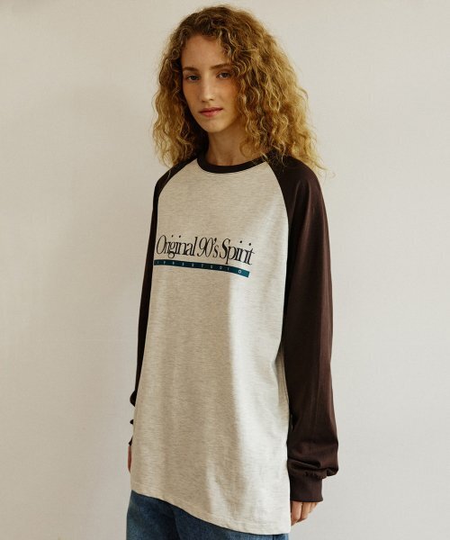 1993STUDIO(1993スタジオ)の「オリジナルラグランロングスリーブ_オートベージュ(Tシャツ/カットソー・レディース・その他・FREE)」の5枚目の写真