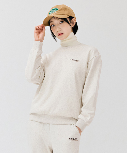 CHASECULT(チェイスカルト)の「レディースエッセンシャルマンツーマンTシャツ-ベージュ(スウェット・レディース・ベージュ・90/85)」の2枚目の写真