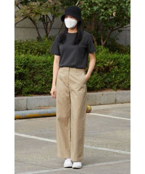 MUSINSA STANDARD WOMAN（ムシンサスタンダードウーマン）の「ウィメンズベーシッククルーネックTシャツ[ダークグレー]（Tシャツ/カットソー・レディース・その他・SMALL/MEDIUM/X-SMALL/LARGE/X-LARGE）」の10枚目の写真