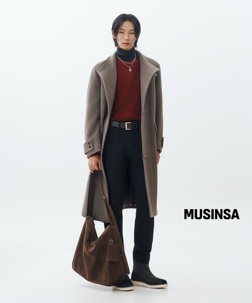 MUSINSA STANDARD(ムシンサスタンダード)の「ヘビーウェイトインナーナッピングテーパード隠しバンディング10分の1スラックス_BLACK(スラックス・メンズ・その他・30/31/33/26/27/28/40/38/42/36/34/32/29)」の9枚目の写真