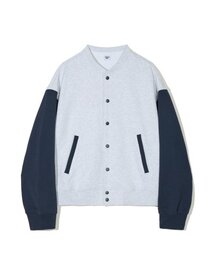 PARTIMENTO（パルティメント）の「スウェットバスティジャケットライトメランジグレー（スタジャン）」