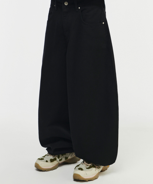 SCALLYWAG（スカリーワグ）の「コットンスイングバルーンフィットパンツ[ブラック]（その他パンツ・レディース・その他・SMALL/MEDIUM/LARGE/X-LARGE）」の7枚目の写真