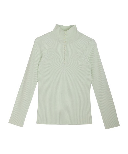 UND HIGH NECK BUTTON KNIT TOP（ニット/セーター）｜Ameri（アメリ