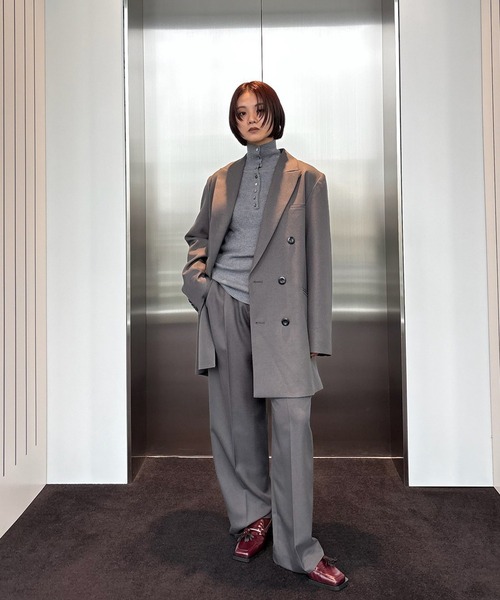 UND HIGH NECK BUTTON KNIT TOP（ニット/セーター）｜Ameri（アメリ