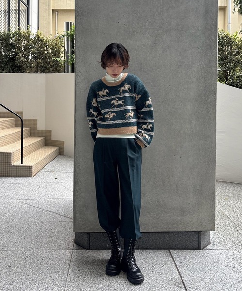 UND HIGH NECK BUTTON KNIT TOP（ニット/セーター）｜Ameri（アメリ