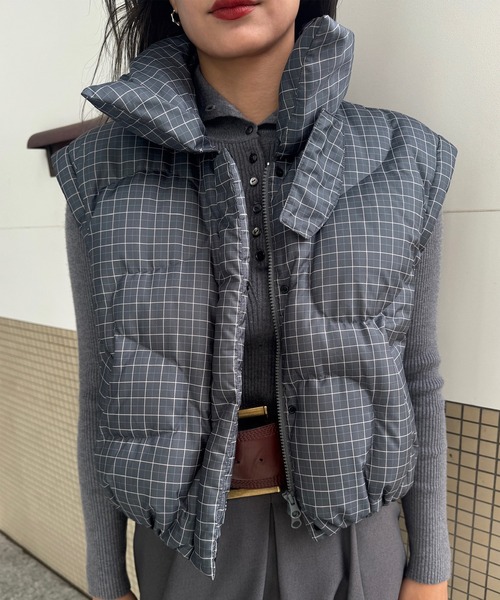 UND HIGH NECK BUTTON KNIT TOP（ニット/セーター）｜Ameri（アメリ