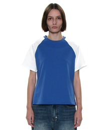 PWC カラーブロック オーバーサイズ エブリデイ Tシャツ_ブルー