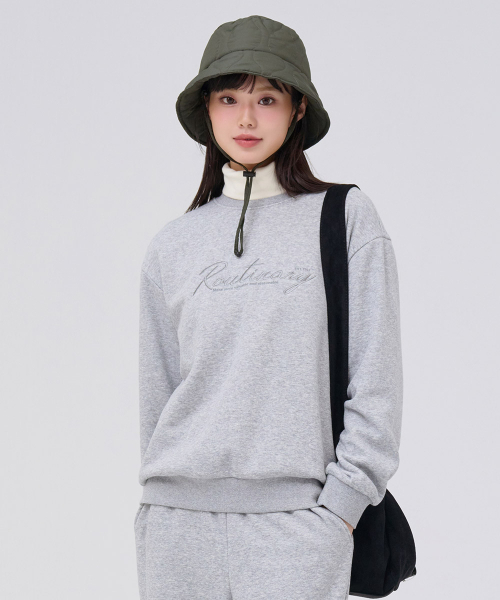 CHASECULT（チェイスカルト）の「共用ミンク裏起毛グラフィックスウェットシャツ-グレー（スウェット・メンズ・ライトグレー・105/90/95/100）」の4枚目の写真