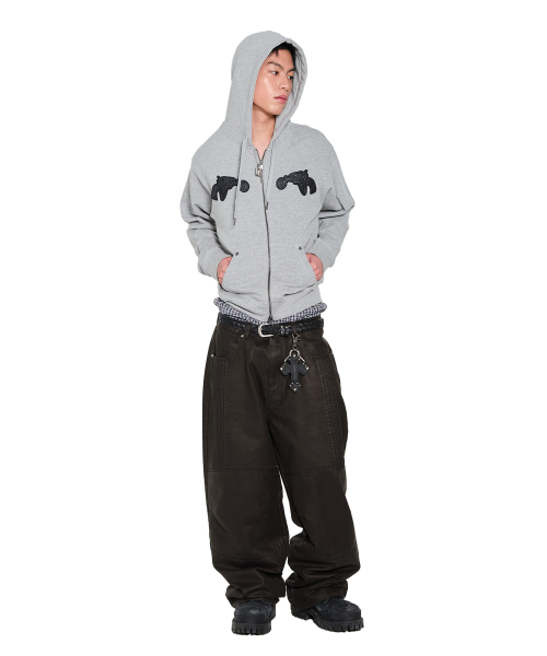AAKAM(アーカム)の「Gun Wappen Zip-Up Hoodie (Gray)(パーカー・レディース・その他・2/1)」の15枚目の写真