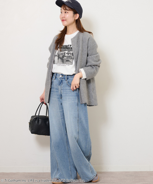 JOURNAL STANDARD relume（ジャーナルスタンダード　レリューム）の「《追加》別注【GOOD ROCK SPEED】LIFE PC フォトT（Tシャツ/カットソー・レディース・チャコールグレー/ホワイト系その他/ホワイト・FREE）」の12枚目の写真