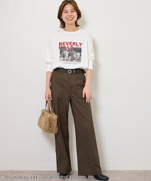 JOURNAL STANDARD relume（ジャーナルスタンダード　レリューム）の「《追加》別注【GOOD ROCK SPEED】LIFE PC フォトT（Tシャツ/カットソー・レディース・チャコールグレー/ホワイト系その他/ホワイト・FREE）」の17枚目の写真