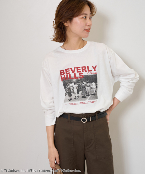 JOURNAL STANDARD relume（ジャーナルスタンダード　レリューム）の「《追加》別注【GOOD ROCK SPEED】LIFE PC フォトT（Tシャツ/カットソー・レディース・チャコールグレー/ホワイト系その他/ホワイト・FREE）」の20枚目の写真