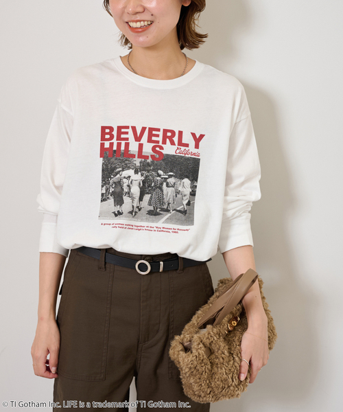 JOURNAL STANDARD relume（ジャーナルスタンダード　レリューム）の「《追加》別注【GOOD ROCK SPEED】LIFE PC フォトT（Tシャツ/カットソー・レディース・チャコールグレー/ホワイト系その他/ホワイト・FREE）」の21枚目の写真