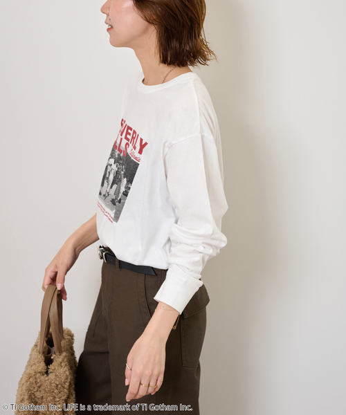 JOURNAL STANDARD relume（ジャーナルスタンダード　レリューム）の「《追加》別注【GOOD ROCK SPEED】LIFE PC フォトT（Tシャツ/カットソー・レディース・チャコールグレー/ホワイト系その他/ホワイト・FREE）」の22枚目の写真