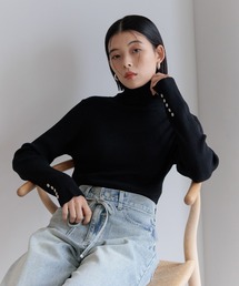 BAYFLOW | [新素材でブラッシュアップ]リブタートルニット(ニット/セーター)