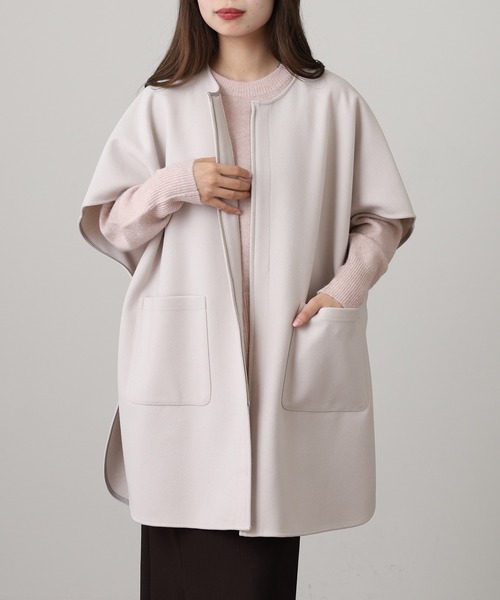 EGLANTINE(エグランティーヌ)の「EGLANTINE フェイクウールジレ(ベスト・レディース・サンドベージュ/カーキ/チャコールグレー・38)」の1枚目の写真