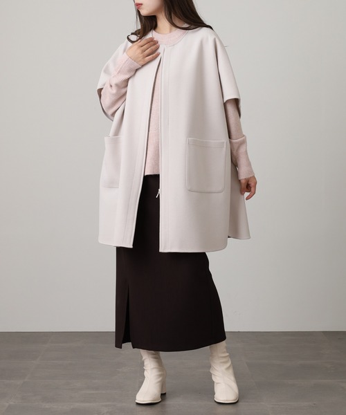 EGLANTINE(エグランティーヌ)の「EGLANTINE フェイクウールジレ(ベスト・レディース・サンドベージュ/カーキ/チャコールグレー・38)」の19枚目の写真