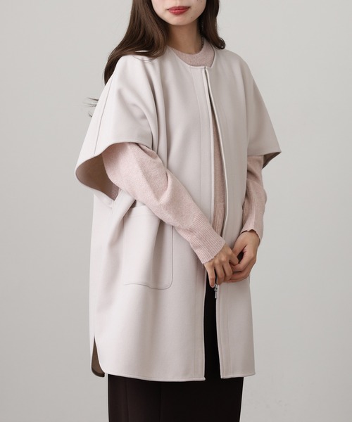 EGLANTINE(エグランティーヌ)の「EGLANTINE フェイクウールジレ(ベスト・レディース・サンドベージュ/カーキ/チャコールグレー・38)」の18枚目の写真