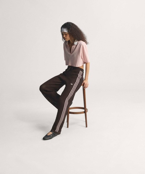 adidas(アディダス)の「adidas KNITTED CROCHET FIREBIRD TRACKPANTS / アディダス ニット クロッシュ ファイヤーバード トラックパンツ(その他パンツ・レディース・ブラウン・L/M/S)」の13枚目の写真