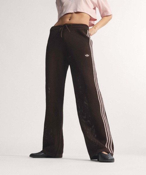adidas(アディダス)の「adidas KNITTED CROCHET FIREBIRD TRACKPANTS / アディダス ニット クロッシュ ファイヤーバード トラックパンツ(その他パンツ・レディース・ブラウン・L/M/S)」の12枚目の写真